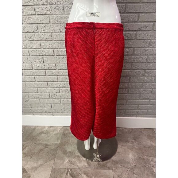Ben Marc Women Red Textured Embellishment Skirt Suit Size 14 - Picture 4 of 13